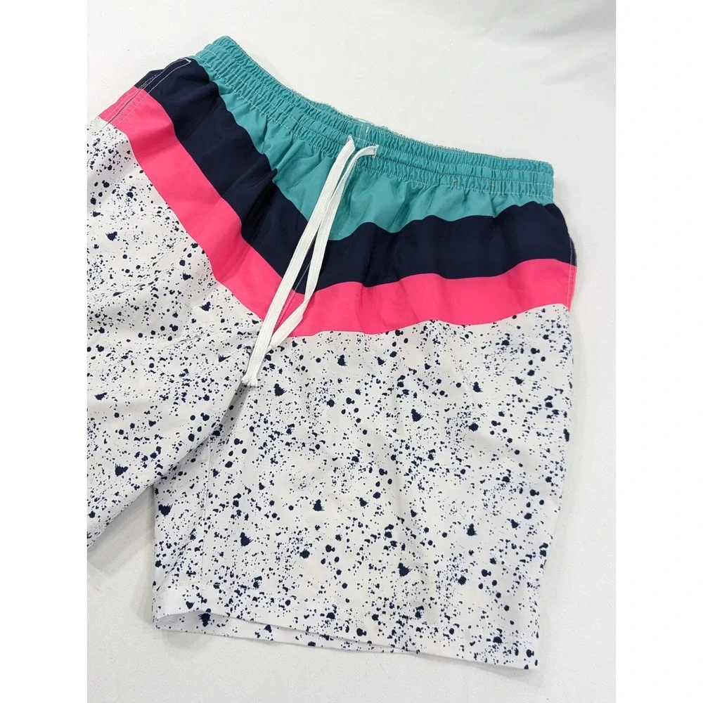 Chubbies‎ The Aquatic Libations Classic Swim Trunks Mens XL Multicolor Pockets